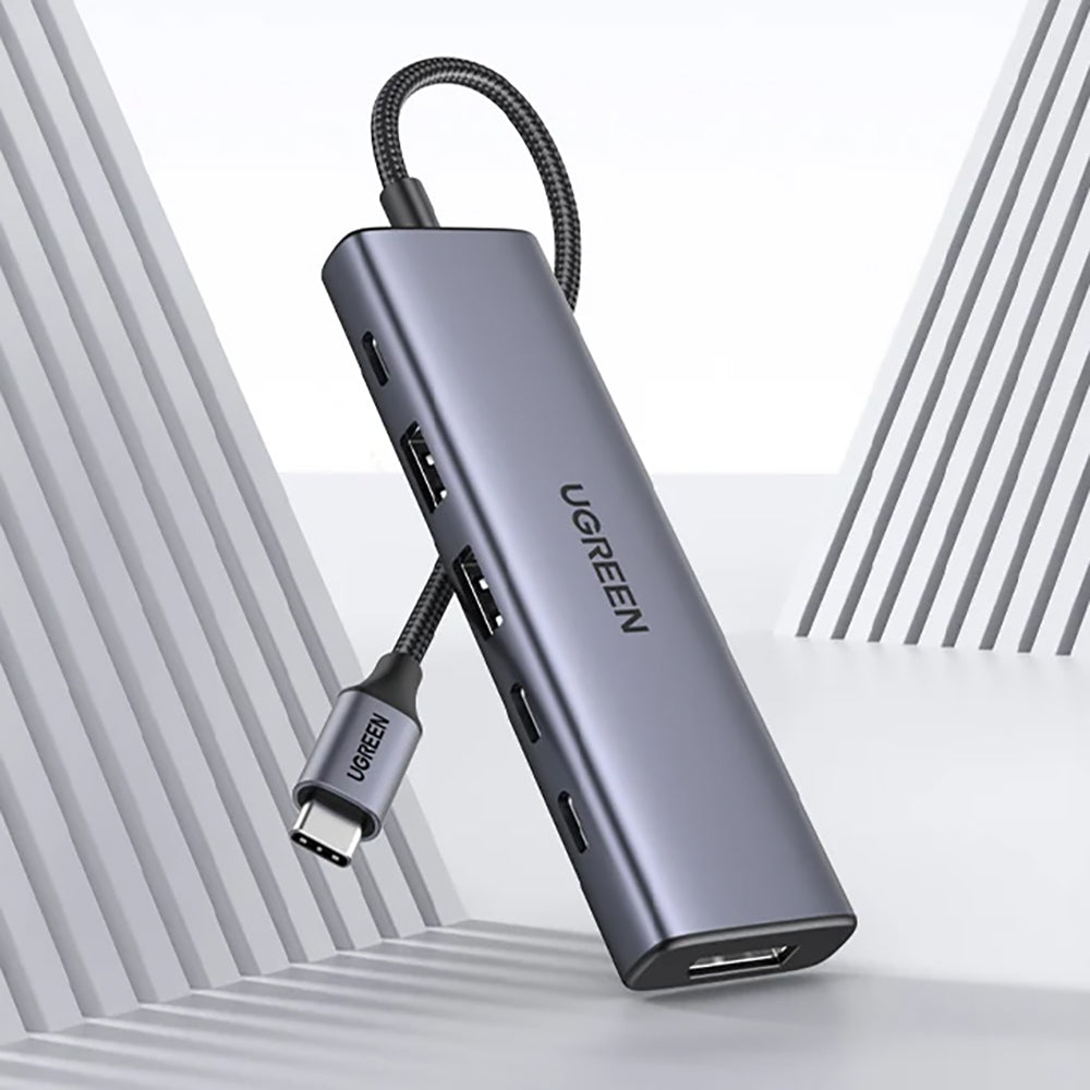 Hub USB-C UGREEN CM511 (75586), 6in1, Grå
