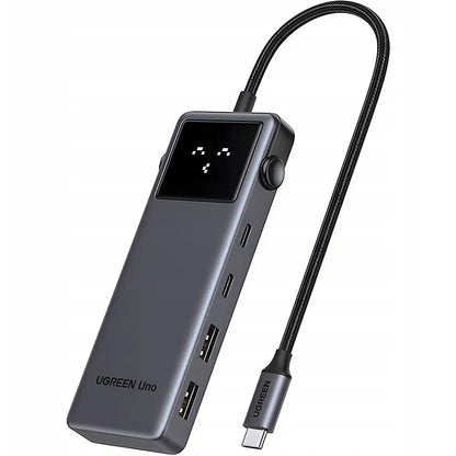 Hub USB-C UGREEN CM888 Uno, 2 x USB-A 3.2 - 3 x USB-C - 1 x HDMI, Grå