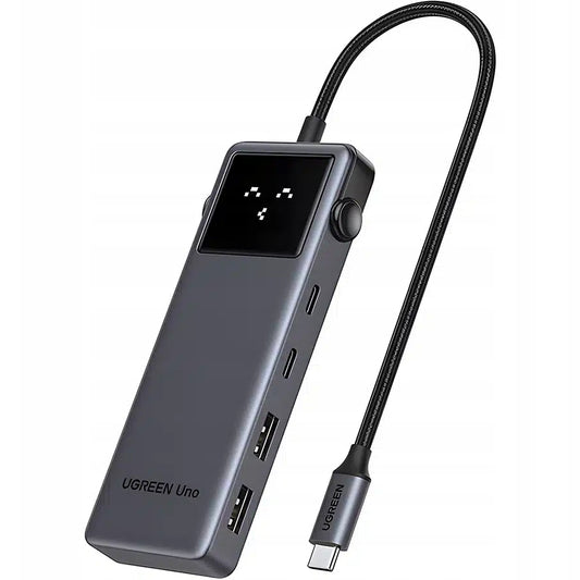 Hub USB-C UGREEN CM888 Uno, 2 x USB-A 3.2 - 3 x USB-C - 1 x HDMI, Grå