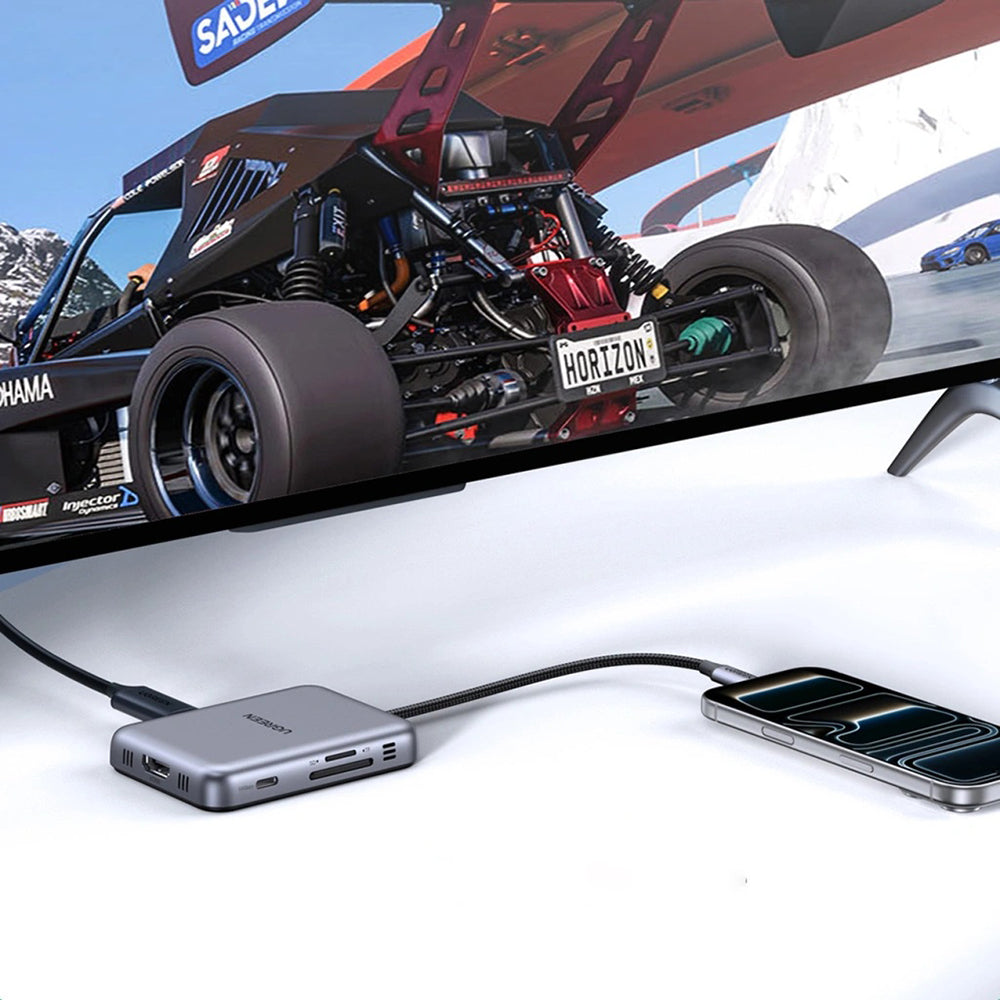 Hub USB-C UGREEN CM896 (65759), 7in1, Grå