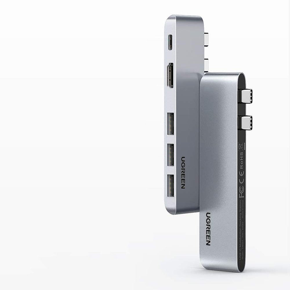 UGREEN USB-C-hubb för Apple MacBook Pro / Air-serien, 3 x USB-A 3.0 - 1 x USB-C - 1 x HDMI, Grå