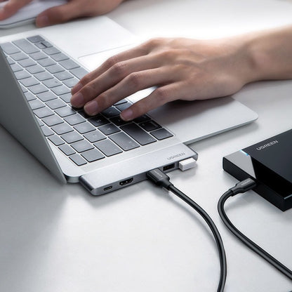 UGREEN USB-C-hubb för Apple MacBook Pro / Air-serien, 3 x USB-A 3.0 - 1 x USB-C - 1 x HDMI, Grå
