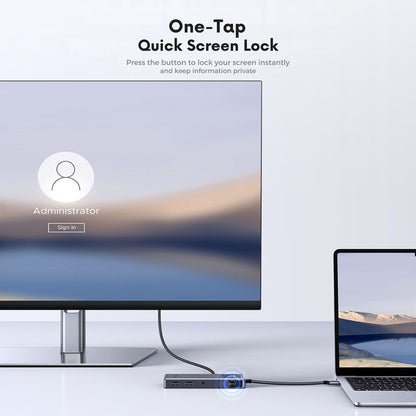 USB-C-hubb UGREEN Uno (75179), 2 x USB-A - 2 x USB-C - 1 x HDMI - 1 x SD - 1 x microSD, Grå