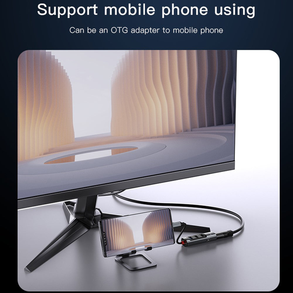 USB-C-hubb Yesido HB22, 5-i-1, Grå