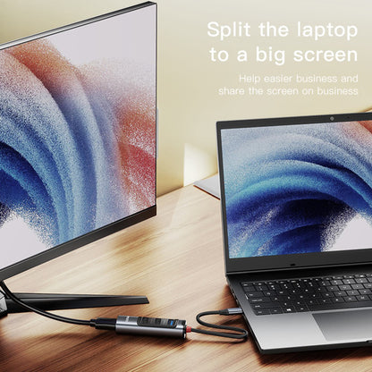 USB-C-hubb Yesido HB22, 5-i-1, Grå