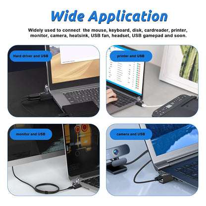 USB-hub Techsuit H11 EchoLink, 3in1, Svart