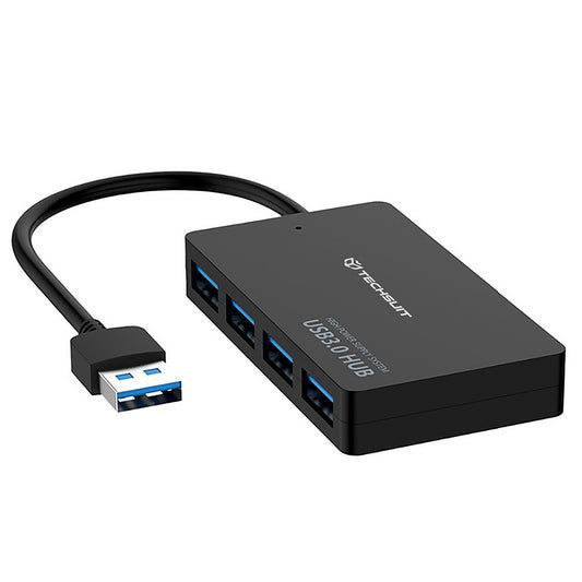 USB-hub Techsuit H15 QuantumNode, 4in1, Svart