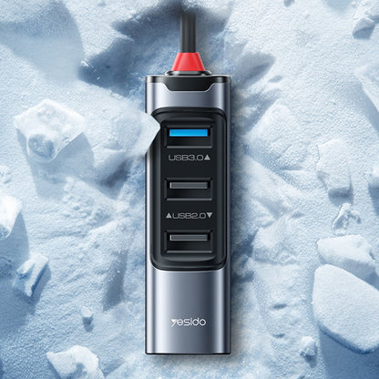USB / USB-C-hubb Yesido HB20, 5in1, Grå