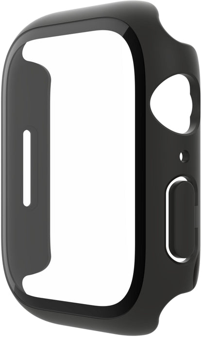 Belkin ScreenForce TemperedCurve-fodral för Apple Watch 44mm / 45mm-serien, svart OVG004zzBK-REV