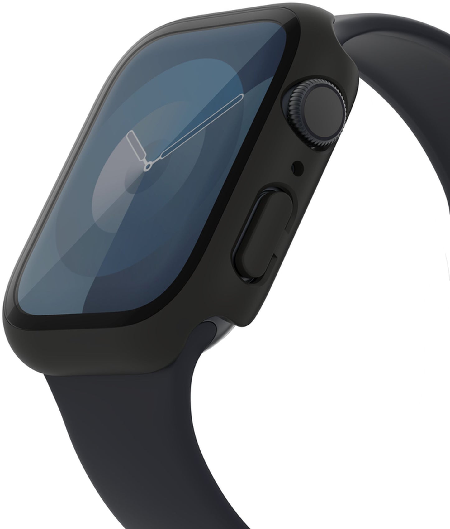 Belkin ScreenForce TemperedCurve-fodral för Apple Watch 44mm / 45mm-serien, svart OVG004zzBK-REV