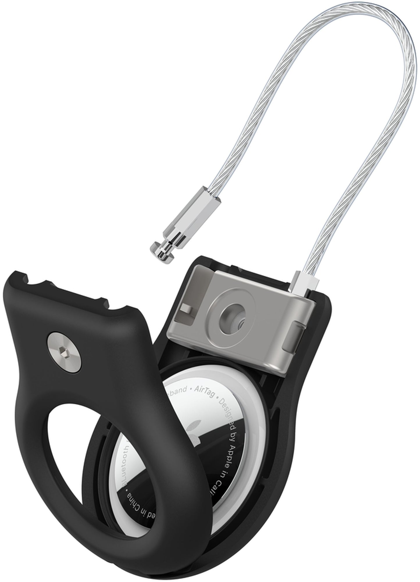 Belkin Wire Cable-fodral för Apple AirTag, svart MSC009btBK