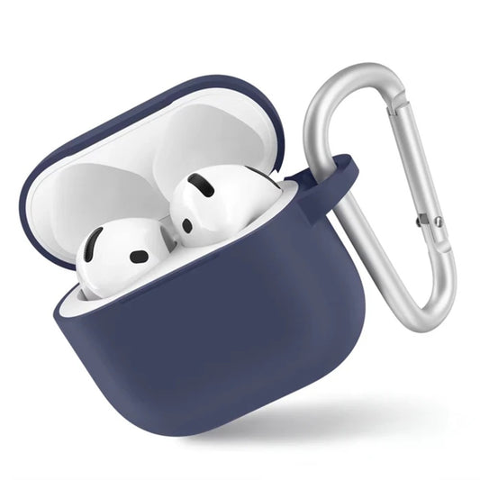 Blueo Liquid-fodral för Apple AirPods 4, Marinblå
