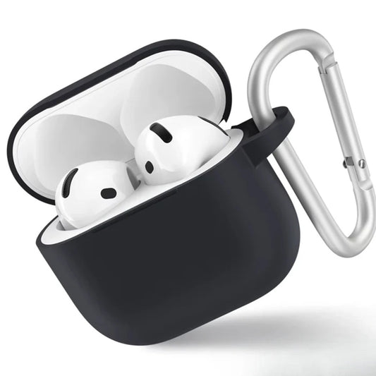Blueo Liquid-fodral för Apple AirPods 4, Svart