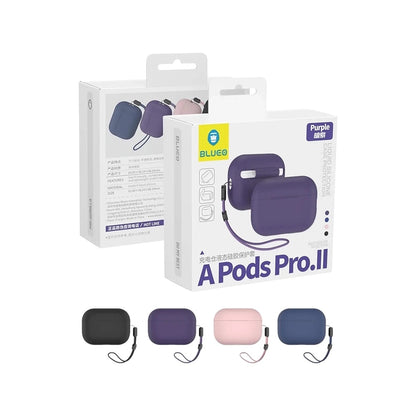 Blueo Liquid-fodral för Apple AirPods Pro 2, Lila