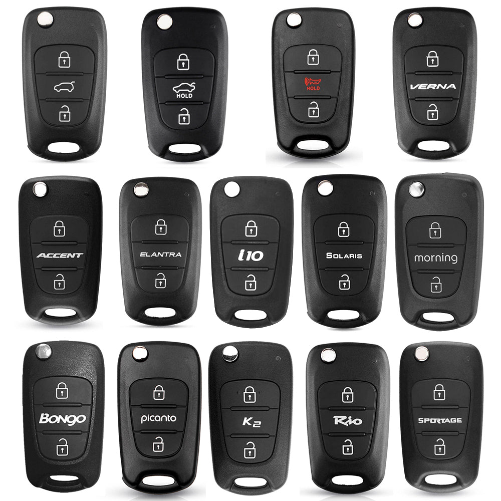 Techsuit bilnyckelfodral 2003.04 för Hyundai Elantra / Kia Picanto, svart