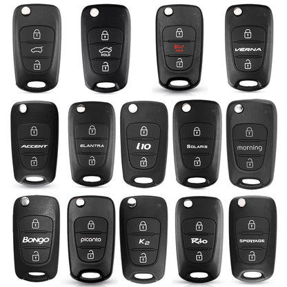 Techsuit bilnyckelfodral 2003.04 för Hyundai Elantra / Kia Picanto, svart