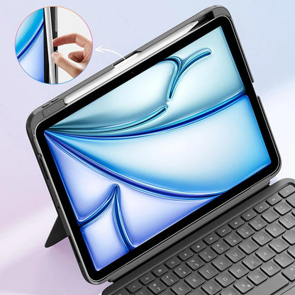 Fodral med tangentbord för Apple iPad (2025) / (2022), ESR, Flex, Grå