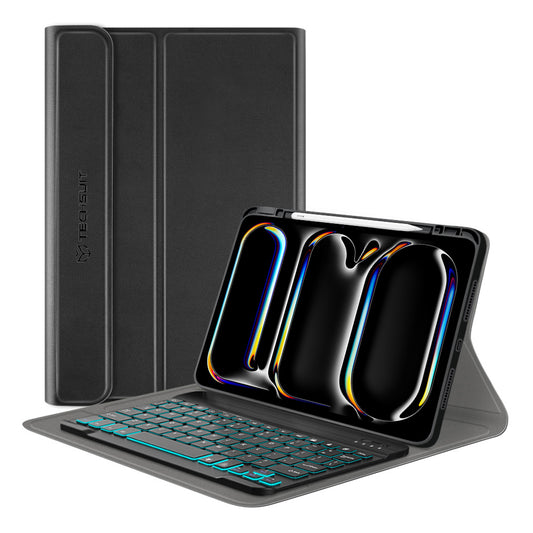 Tangentbordsfodral för Apple iPad Pro 11 (2024), Techsuit, CozyTab, Svart