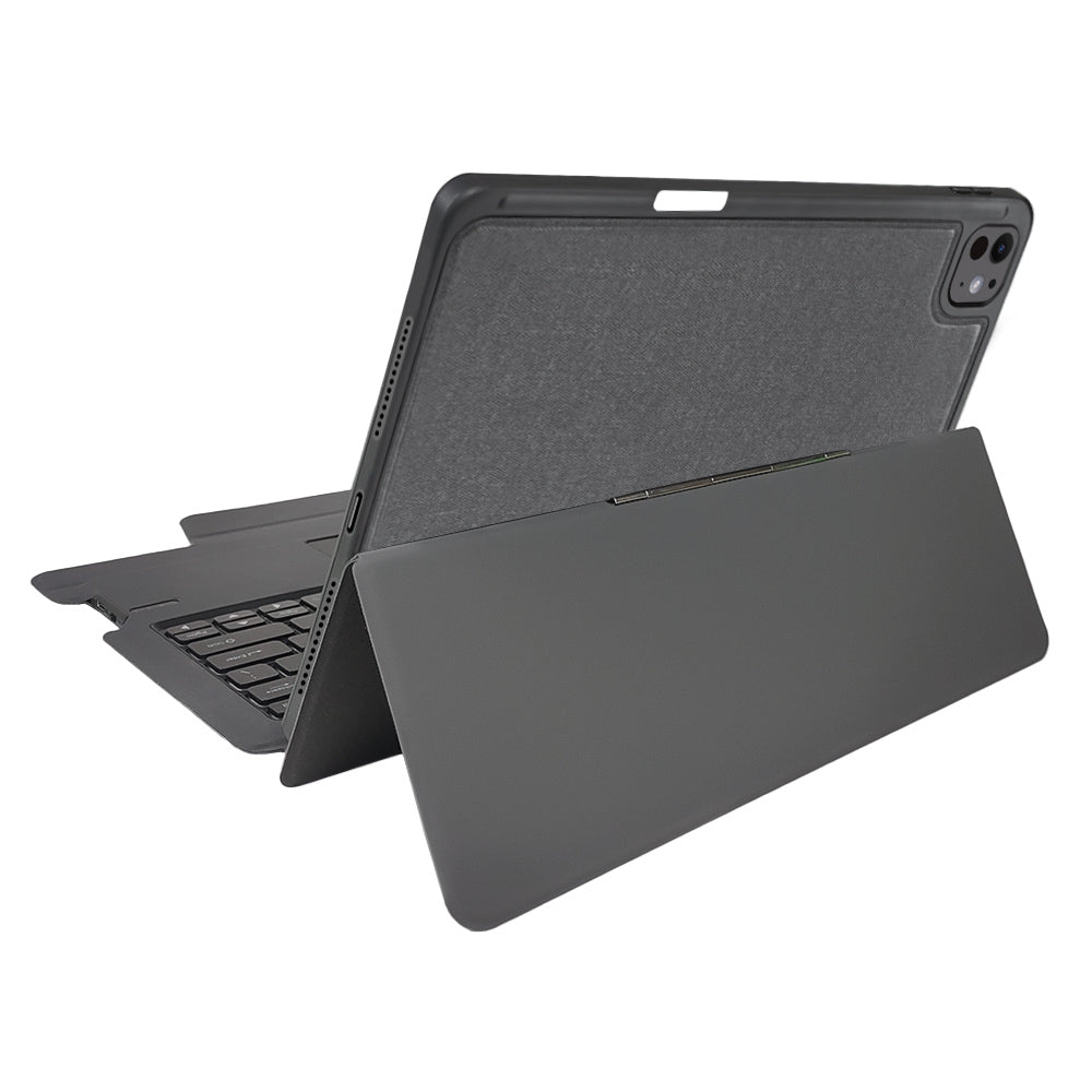 Tangentbordsfodral för Apple iPad Pro 13 (2024), Techsuit, KeyTab Pro, Svart