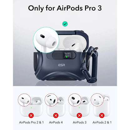 ESR Cyber FlickLock fodral för Apple AirPods Pro 3, Blå