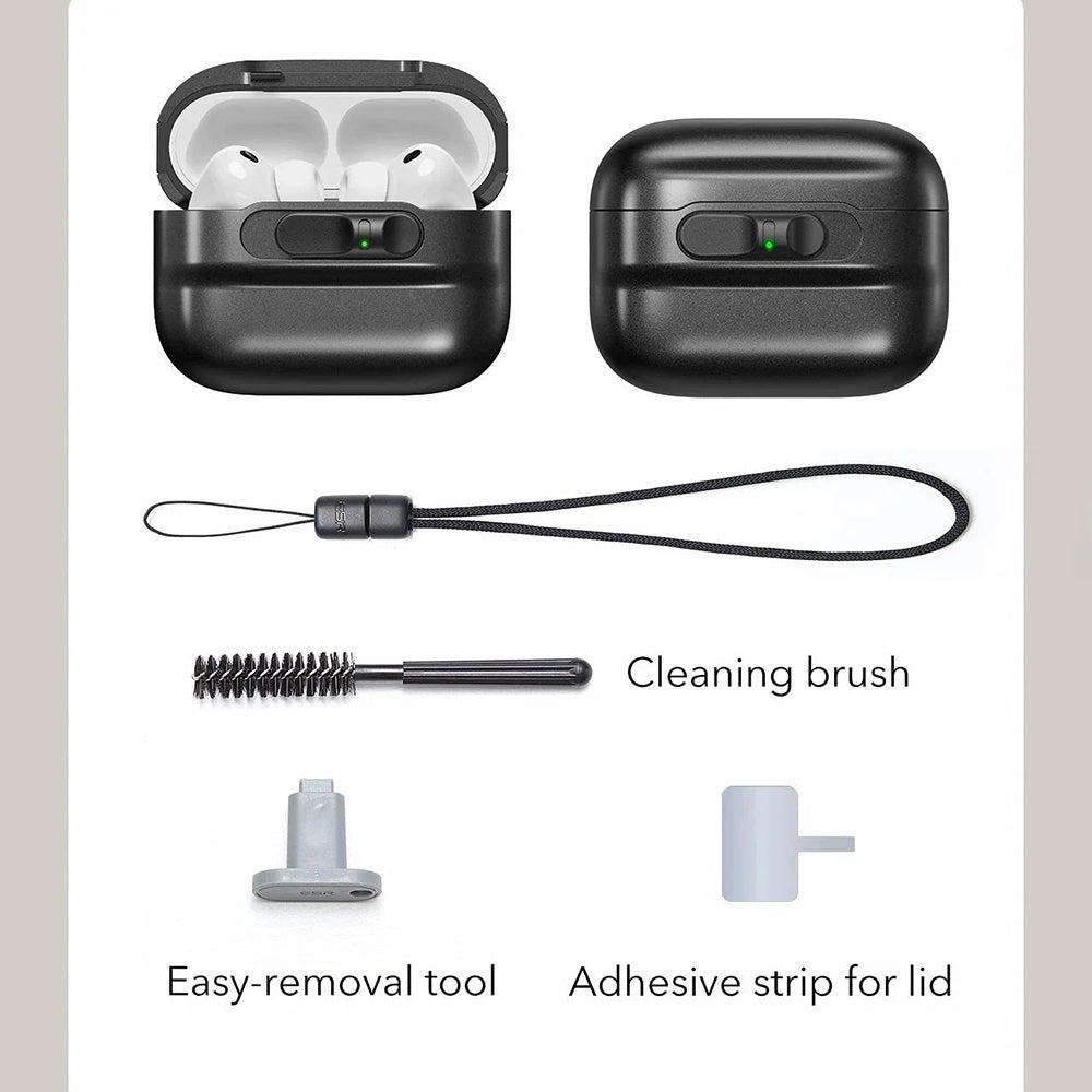 ESR Pulse Magnetic FlickLock fodral för Apple AirPods Pro 3, Grå