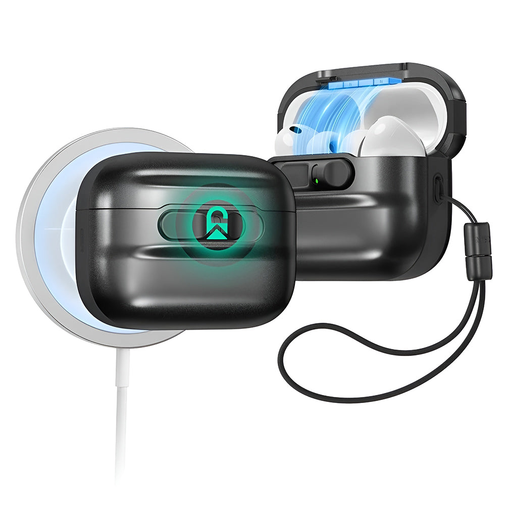 ESR Pulse Magnetic FlickLock fodral för Apple AirPods Pro 3, Svart