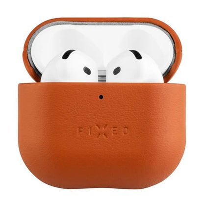 Fodral Fixed PodsLeather för Apple AirPods 4, Brun