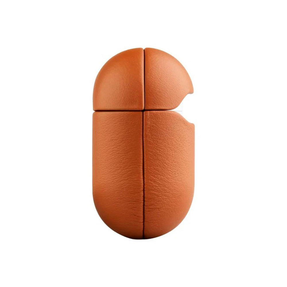 Fodral Fixed PodsLeather för Apple AirPods 4, Brun