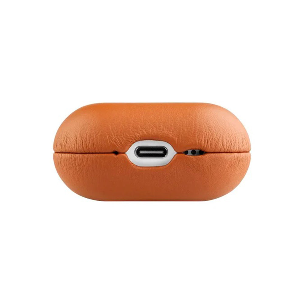 Fodral Fixed PodsLeather för Apple AirPods 4, Brun