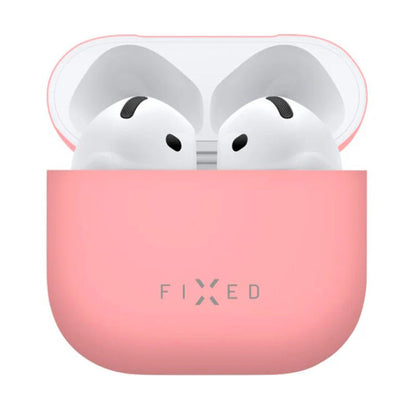 Fixed Silky fodral för Apple AirPods 4, Rosa