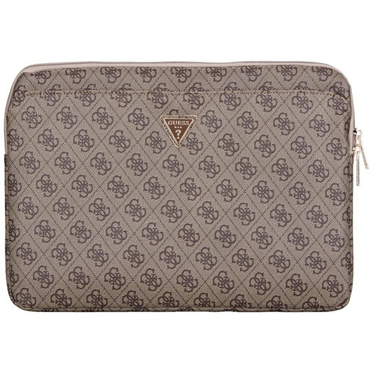 Guess 4G Triangle Logo fodral för 14-tums laptop, Brun
