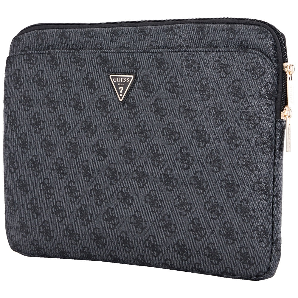 Guess 4G Triangle Logo fodral för 14-tums laptop, Svart