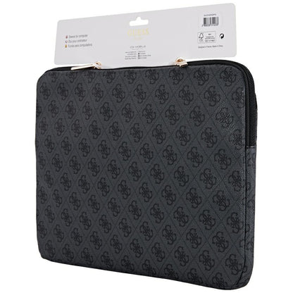 Guess 4G Triangle Logo fodral för 14-tums laptop, Svart