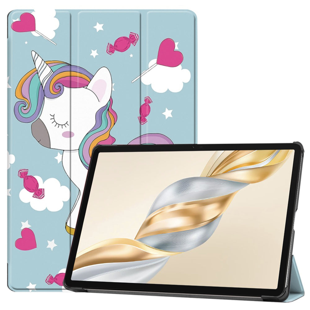 Fodral för Honor Pad X9a / X9 / X8 Pro, Techsuit, FoldPro Unicorn, Flerfärgad