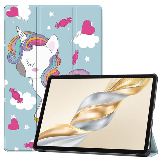 Fodral för Honor Pad X9a / X9 / X8 Pro, Techsuit, FoldPro Unicorn, Flerfärgad