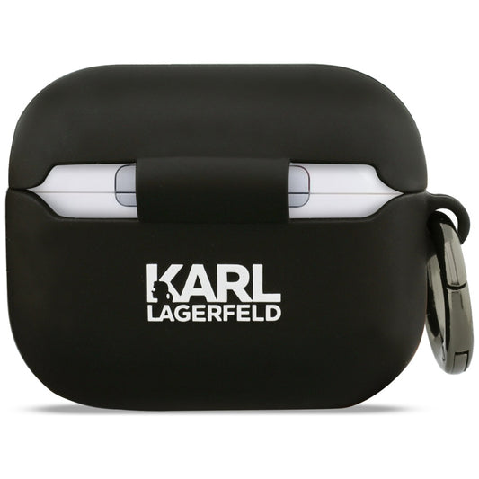 Karl Lagerfeld 3D Karl's Head fodral för Apple Airpods Pro 3, Svart