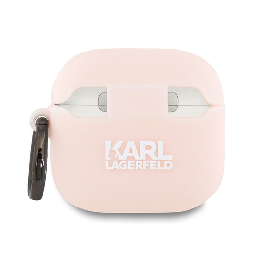 Karl Lagerfeld 3D Choupette's Head fodral för Apple AirPods 4, Rosa