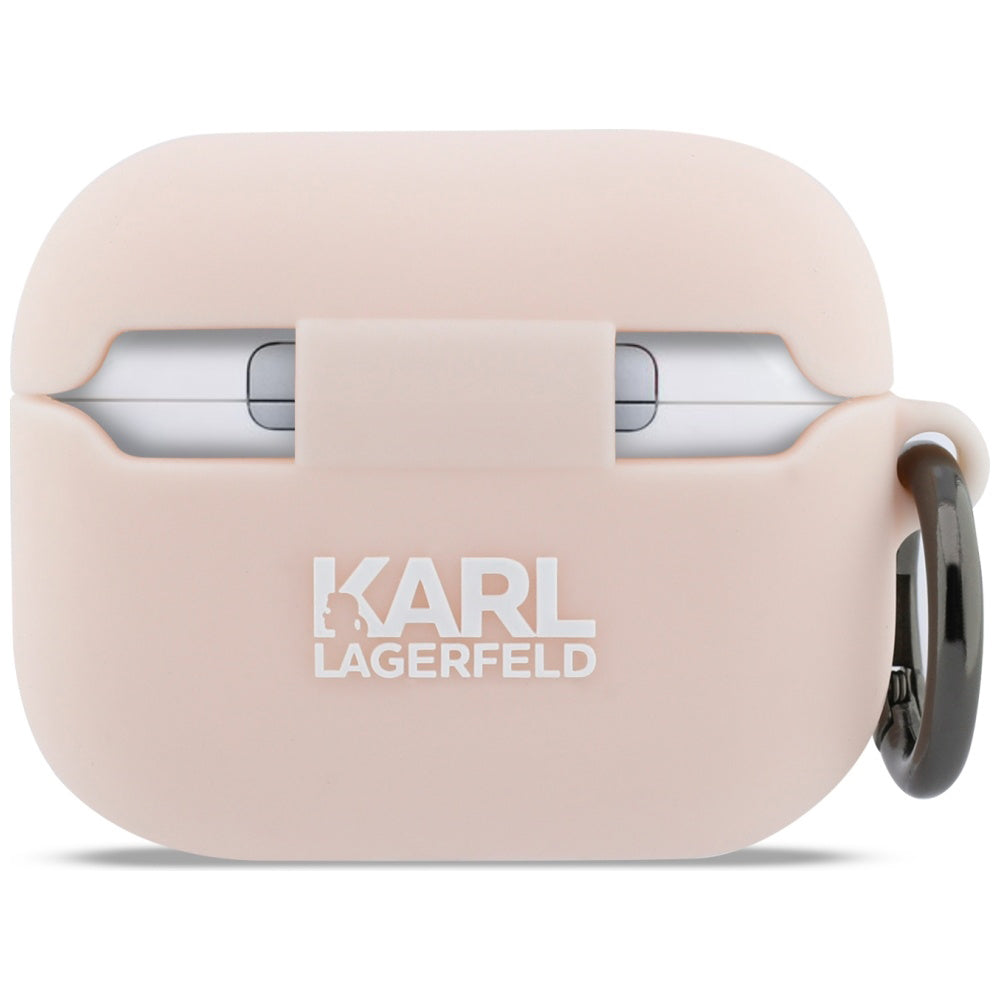 Karl Lagerfeld Silicone Choupette's Head 3D-skal för Apple AirPods Pro 3, Rosa