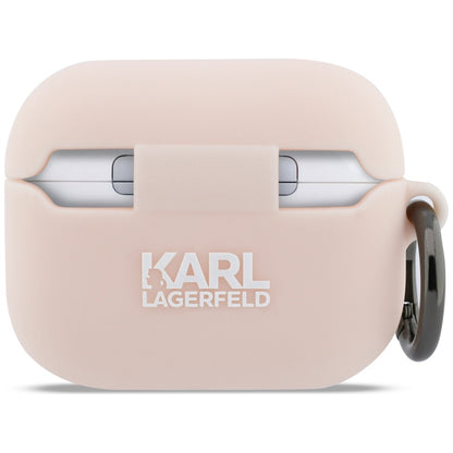Karl Lagerfeld Silicone Choupette's Head 3D-skal för Apple AirPods Pro 3, Rosa