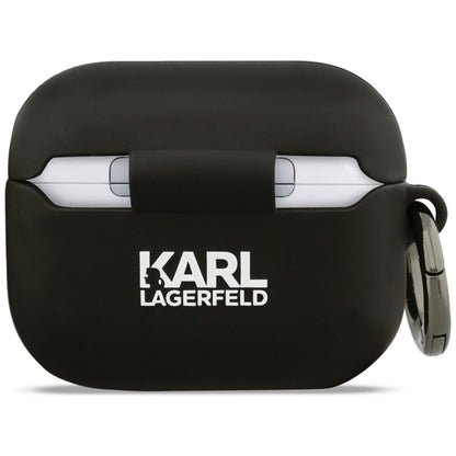Karl Lagerfeld Silicone Choupette's Head 3D-skal för Apple AirPods Pro 3, Svart