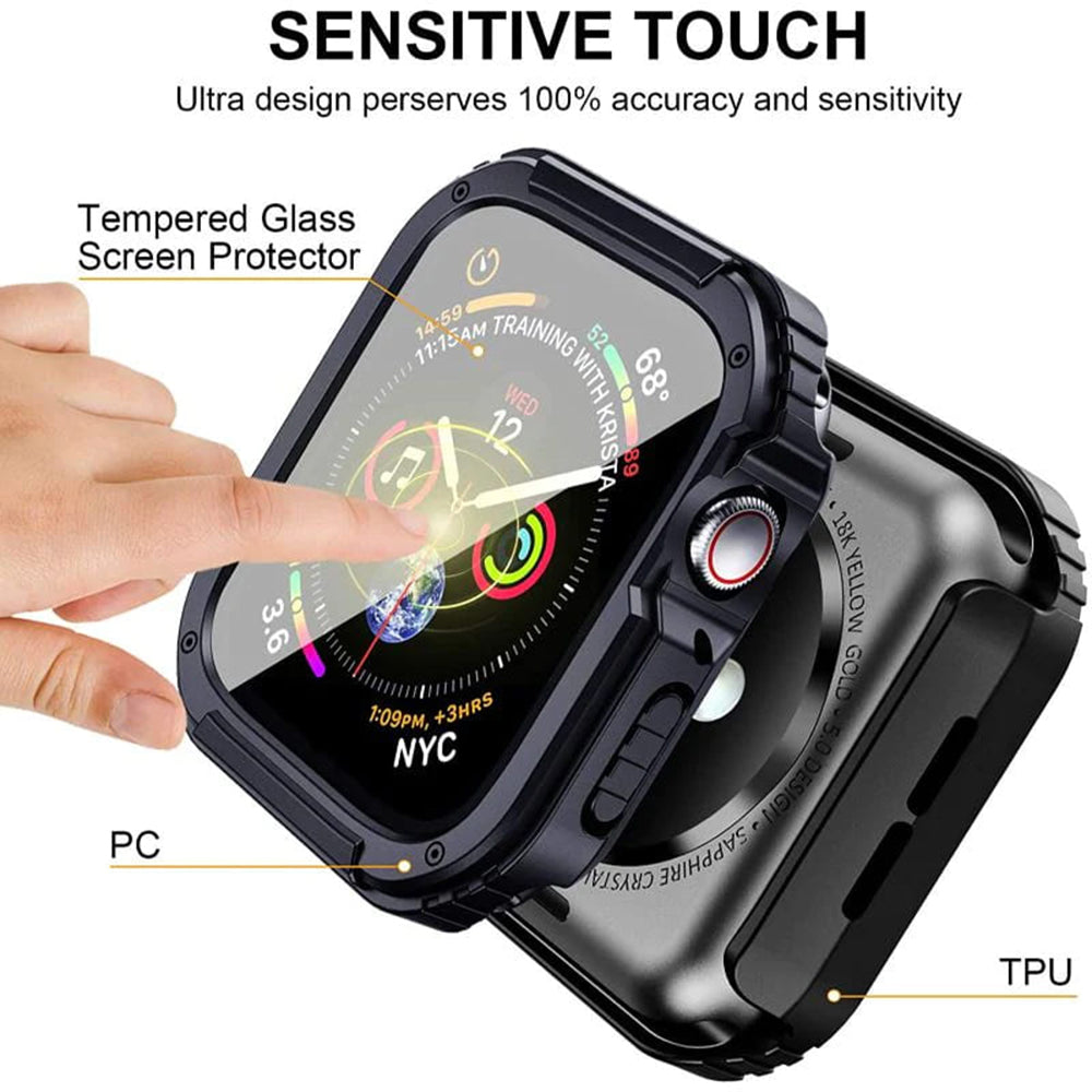 Lito Armor 360-fodral för Apple Watch 38mm Series, Blå