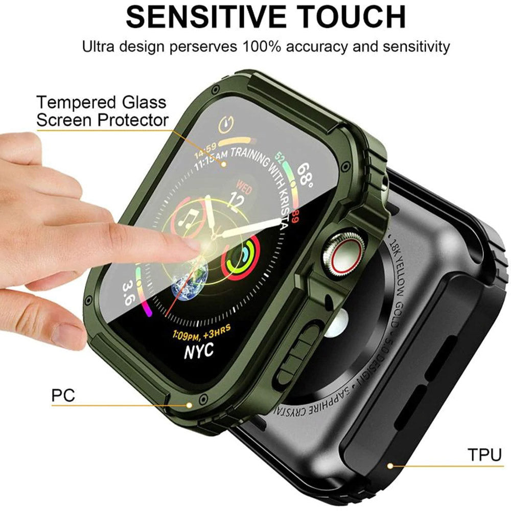 Lito Armor 360-fodral för Apple Watch 38mm Series, Grön