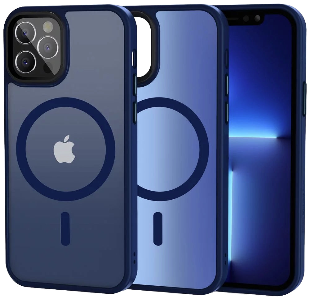 MagSafe-skal för Apple iPhone 12 / 12 Pro, Tech-Protect, Magmat, Marinblå