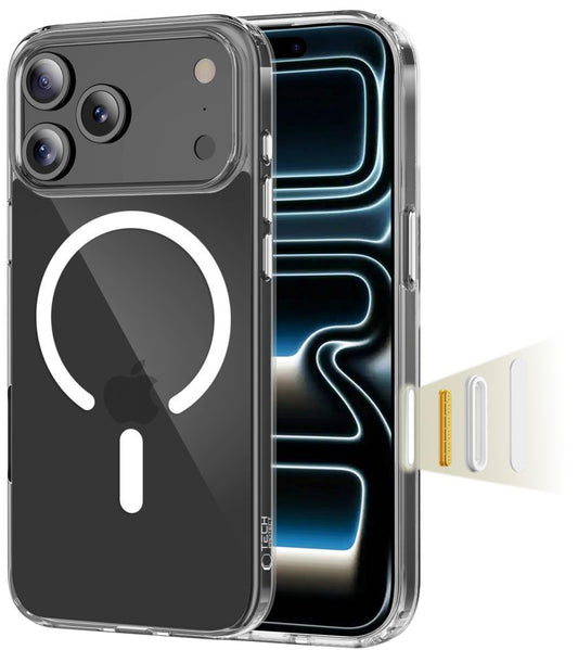 MagSafe-skal för Apple iPhone 17 Pro, Tech-Protect, Flexair Hybrid CC, Transparent