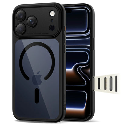 MagSafe-fodral för Apple iPhone 17 Pro Max, Tech-Protect, MagPeak, Svart Transparent
