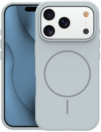MagSafe-fodral för Apple iPhone 18 Pro Max / 17 Pro Max, OEM, Tunt silikon, Grå