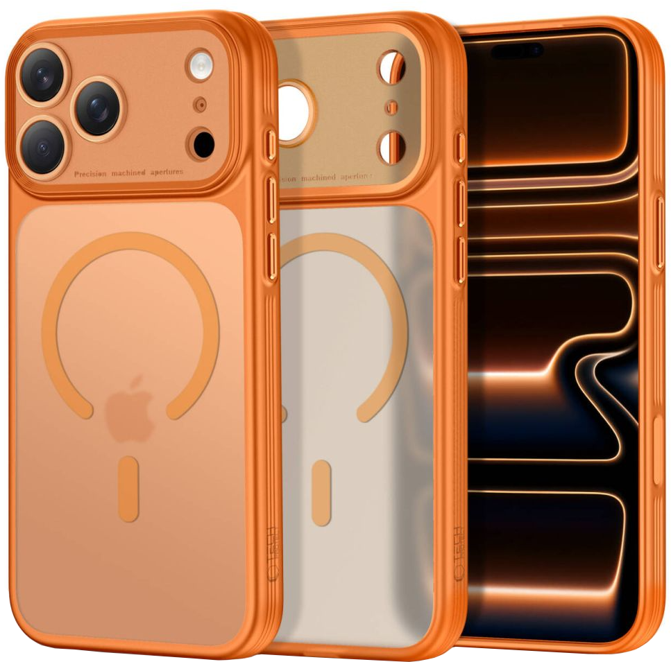 MagSafe-fodral för Apple iPhone 18 Pro Max / 17 Pro Max, Tech-Protect, MagPrime CC, Matt Orange