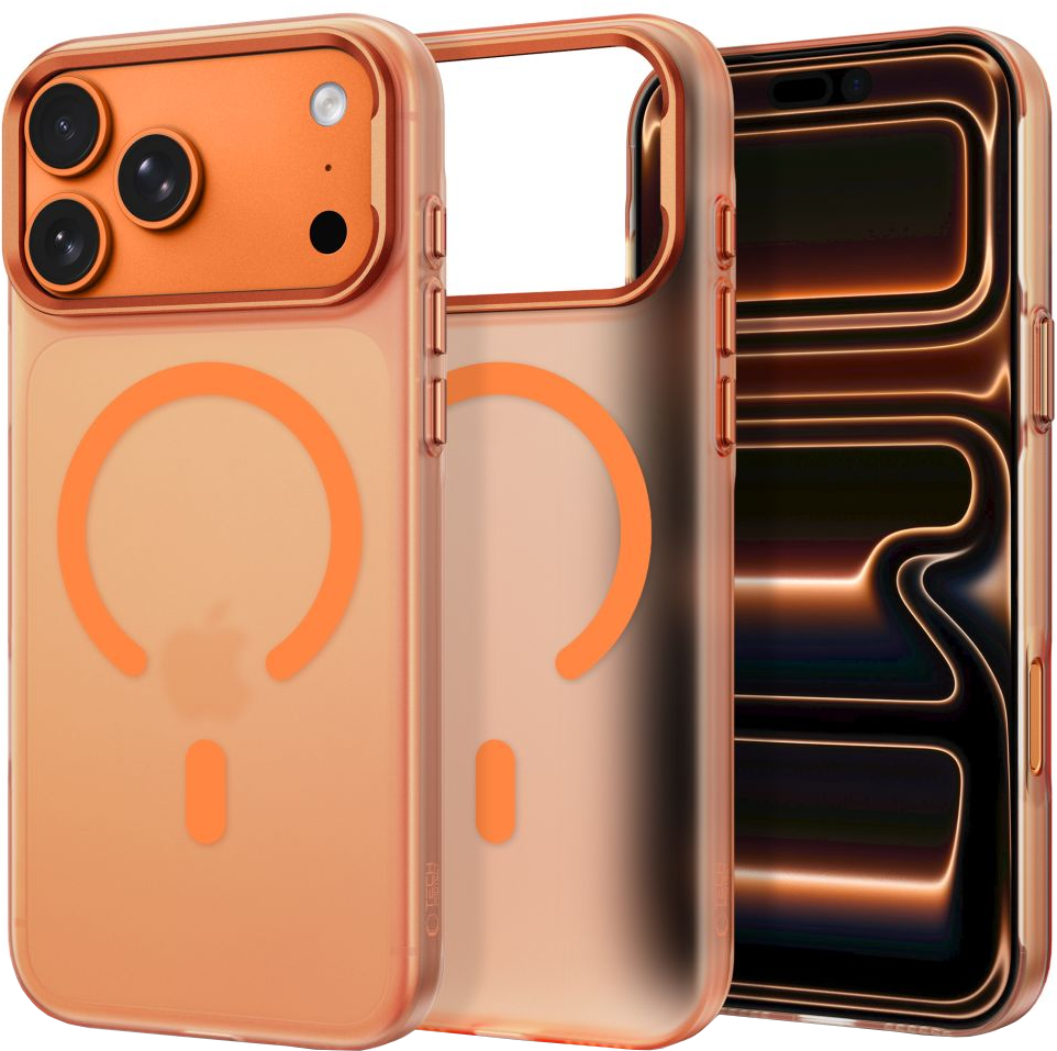 MagSafe-fodral för Apple iPhone 18 Pro Max / 17 Pro Max, Tech-Protect, MagZero, Matt Orange