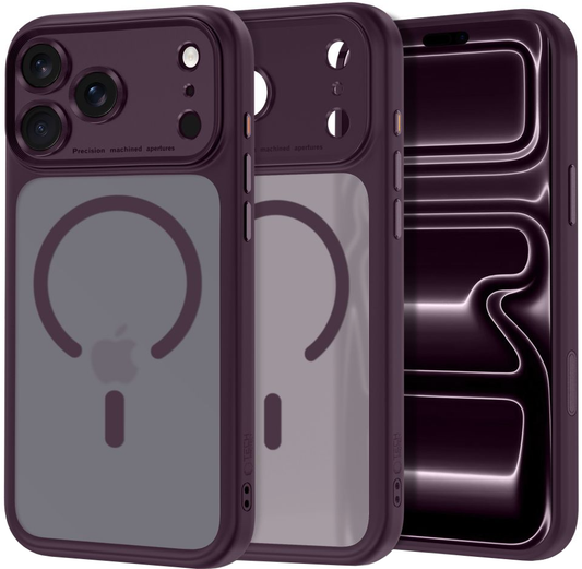 MagSafe Case for Apple iPhone 18 Pro Max / 17 Pro Max, Tech-Protect, MagPeak CC, Matte Burgundy