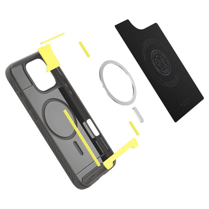 MagSafe-fodral för Apple iPhone 16 Pro Max, Spigen, Rugged Armor, grå ACS07987 